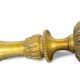 Louis XVI period candlestick in chiseled gilt bronze