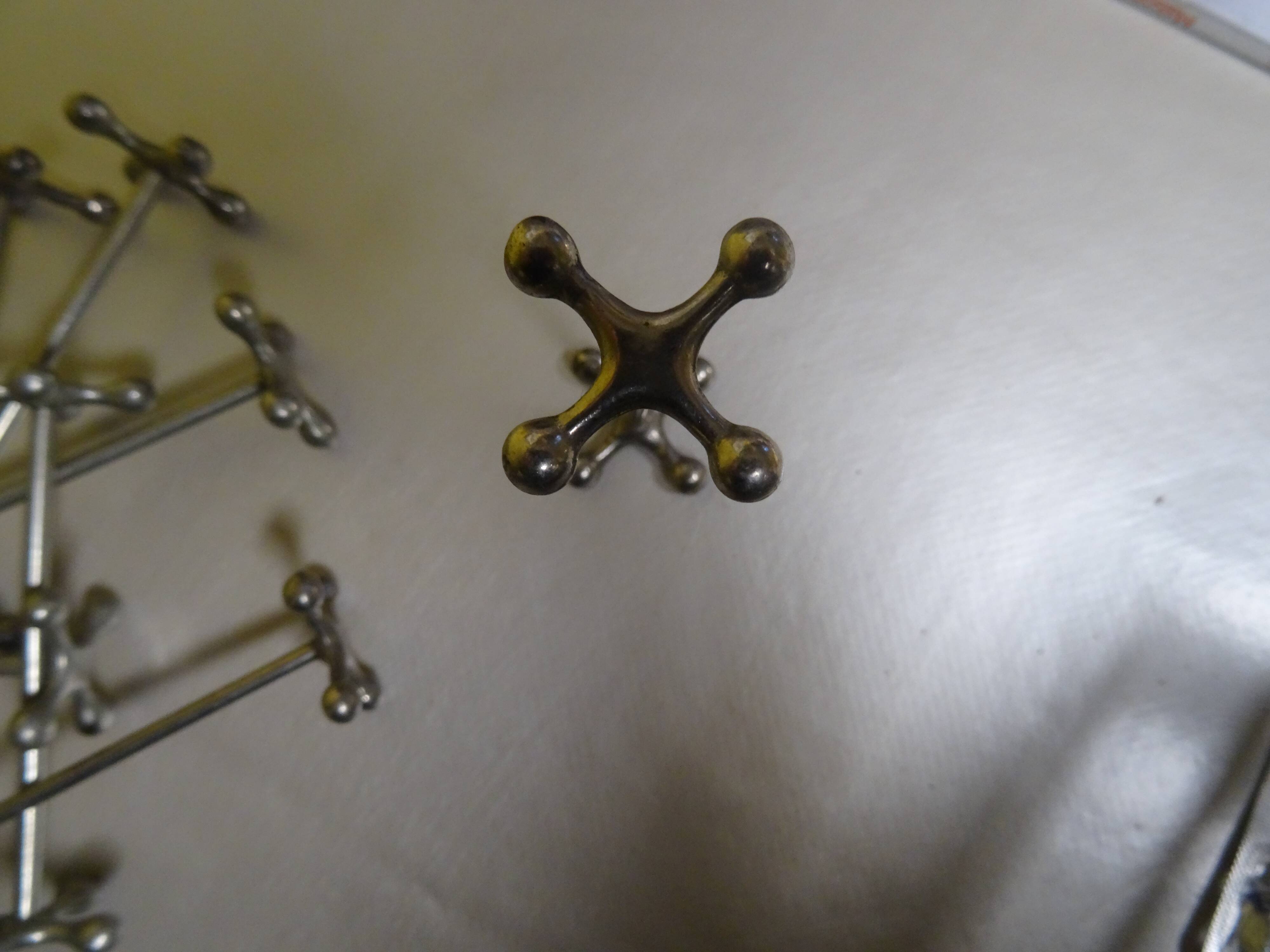 Set of 10 knife holders 70s