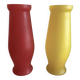 Vintage Mid-Century Modern Frosted Satin Glass Vase Pair