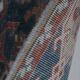 Handknotted Square Caucasian Blue Shirvan Rug 4'5" X 5'1"