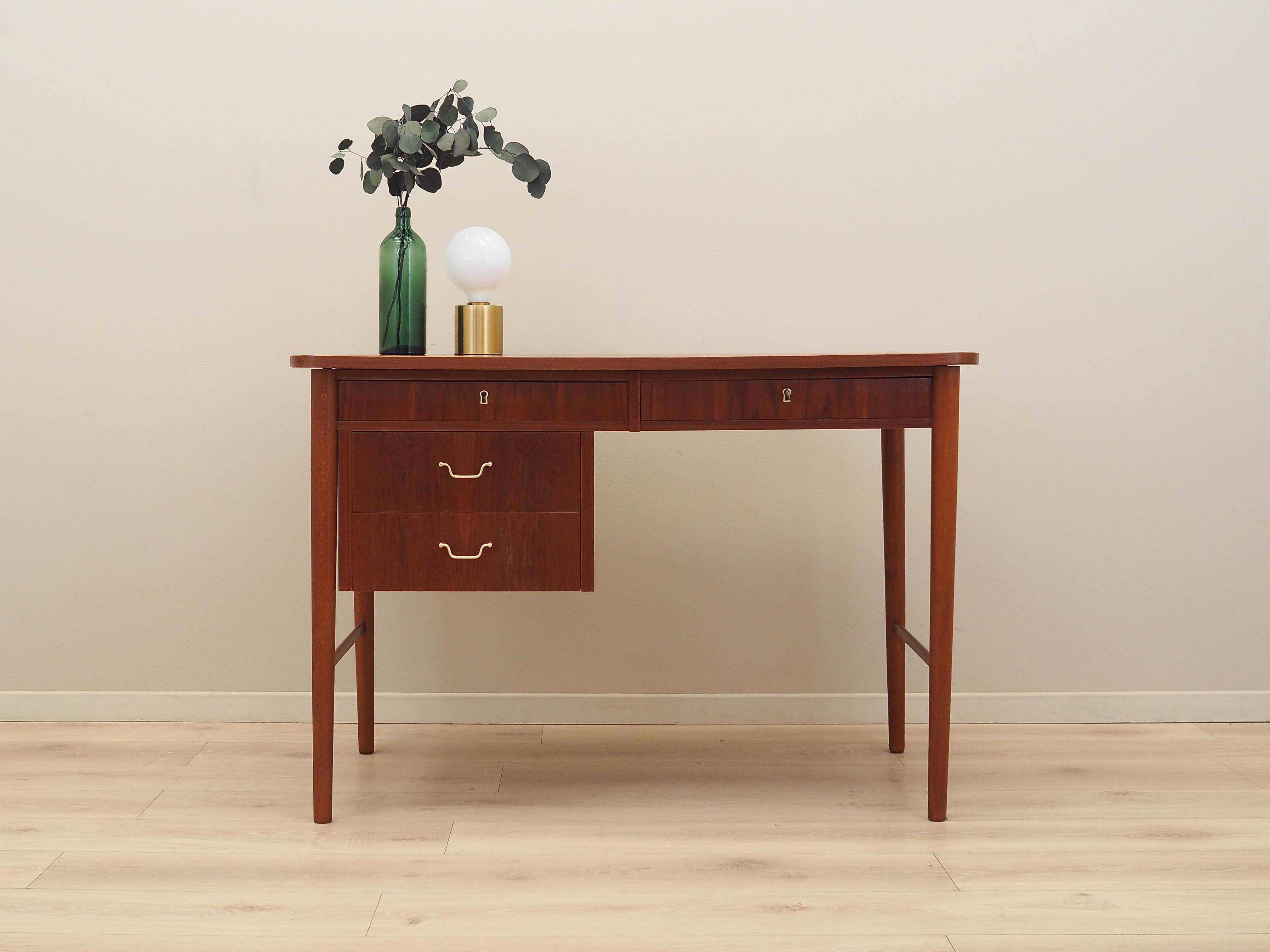 Teak desk, Danish design, 1960s, production: Denmark