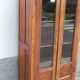 Teak glass cabinet two doors and a drawer