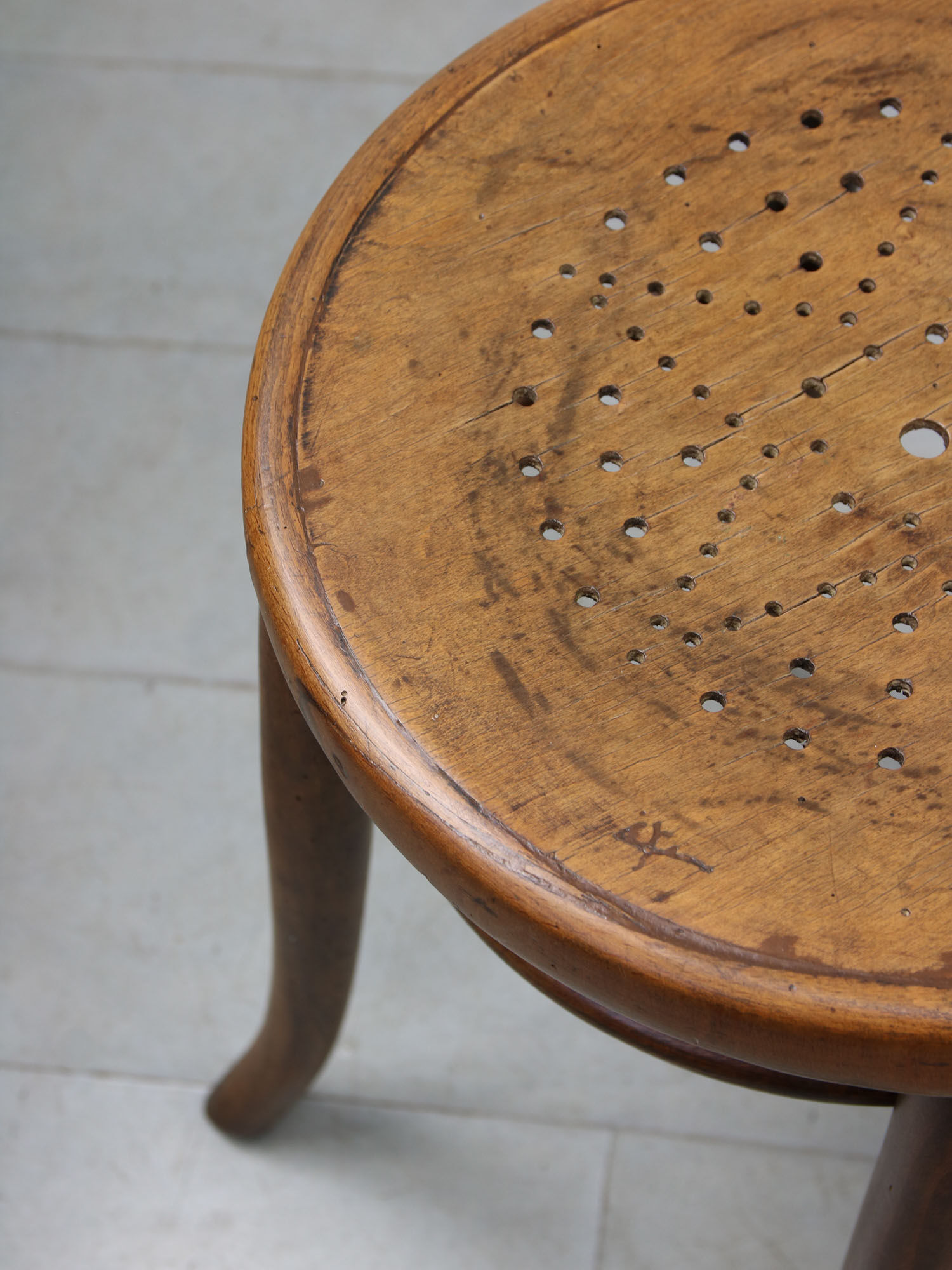 Antique Bentwood Star Piano Stool