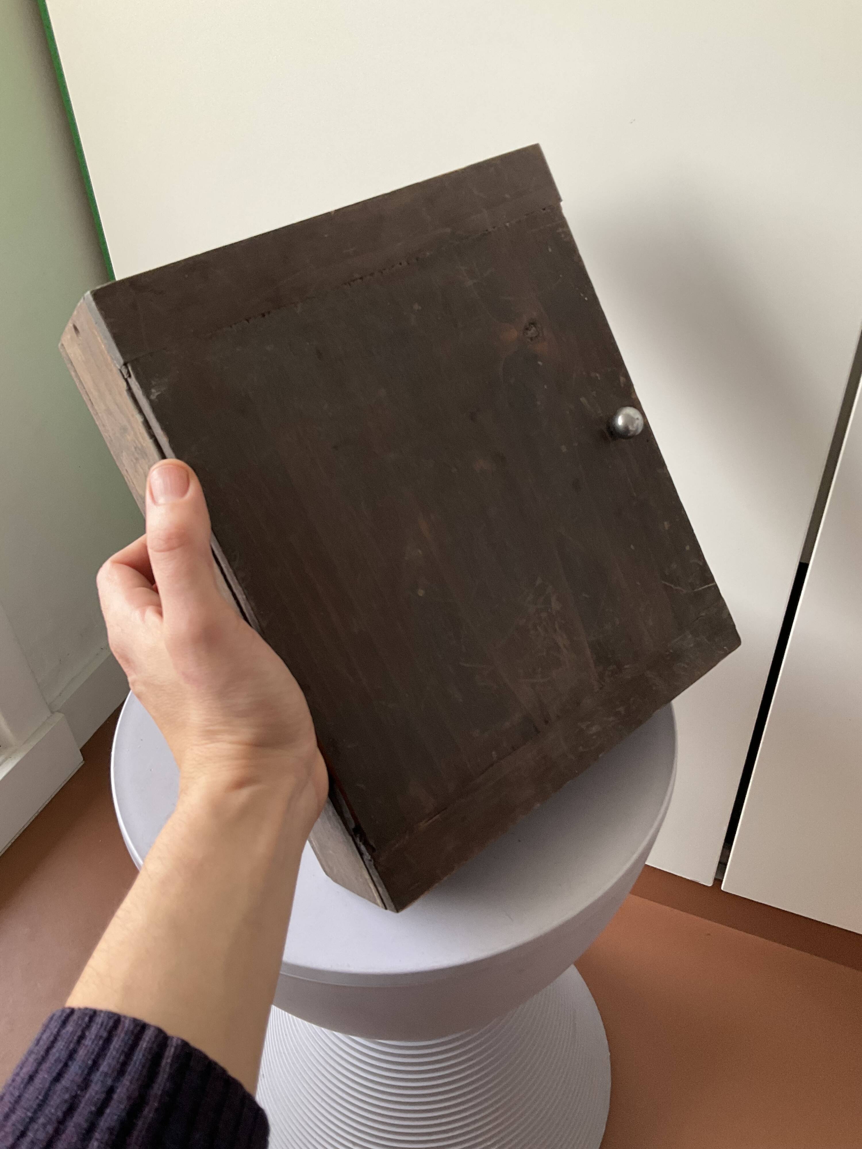 Antique wall key cabinet