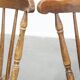 Set of 8 antique wooden spindle chairs