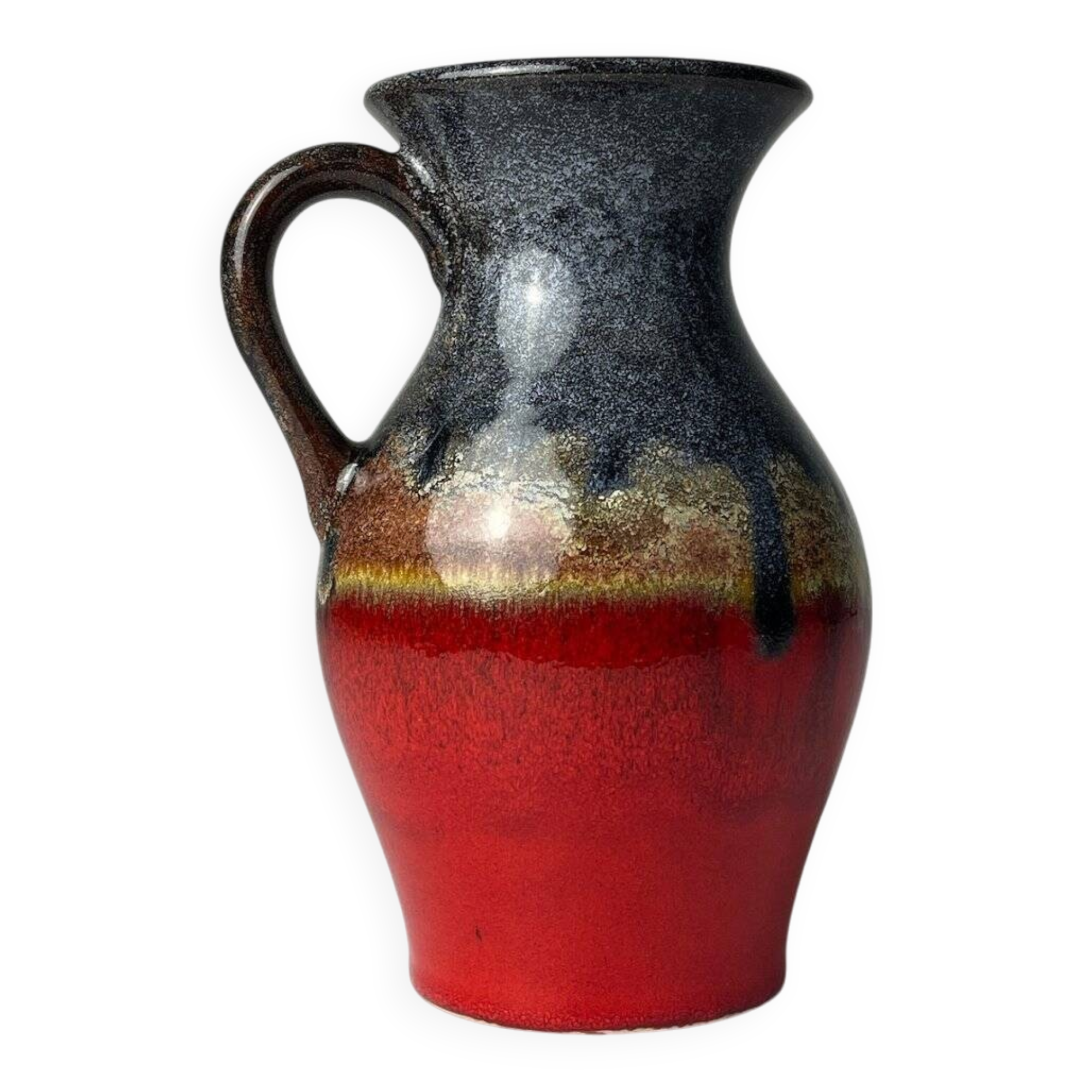 Vintage ceramic vase, West Germany, 1970.