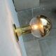 Vintage German Space Age Brass Ceiling Lamp by Motoko Ishii for Staff, 1970s