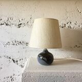 Blue ceramic lamp, circa 1980.