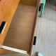 Vintage oak chest of drawers with oak veneer