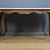 Marble and brass coffee table, Louis XV style – mid 20th century
