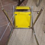 Set of 4 vintage tubular armchairs – modernist design from the 60s and 70s