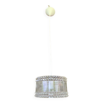 Vintage plexiglass pendant light, circa 1970s