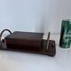 Vintage 1960 cigarette holder wooden metal copper - 31 x 15 cm