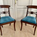 Paire de chaises en acajou XIXème siècle