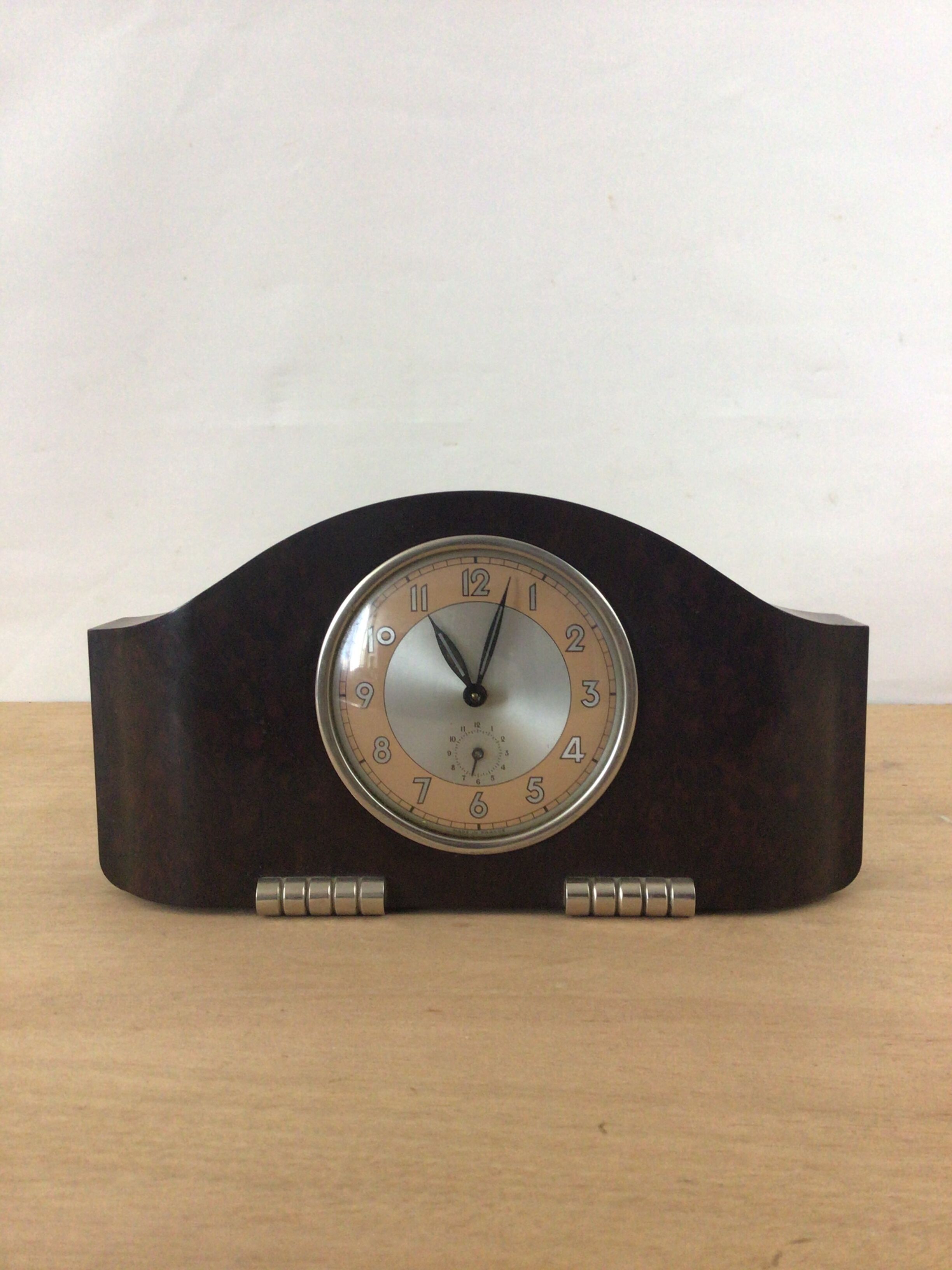 Art deco clock in bakelite