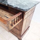 Louis Philippe mahogany secretary chest of drawers