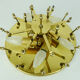 Mid century glass blossoms ceiling fixture 1960s ernst palme