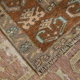 Purple & Brown Oriental Vintage Rug, 107x172Cm