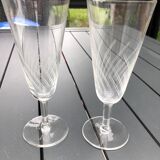 Set of 7 champagne flutes