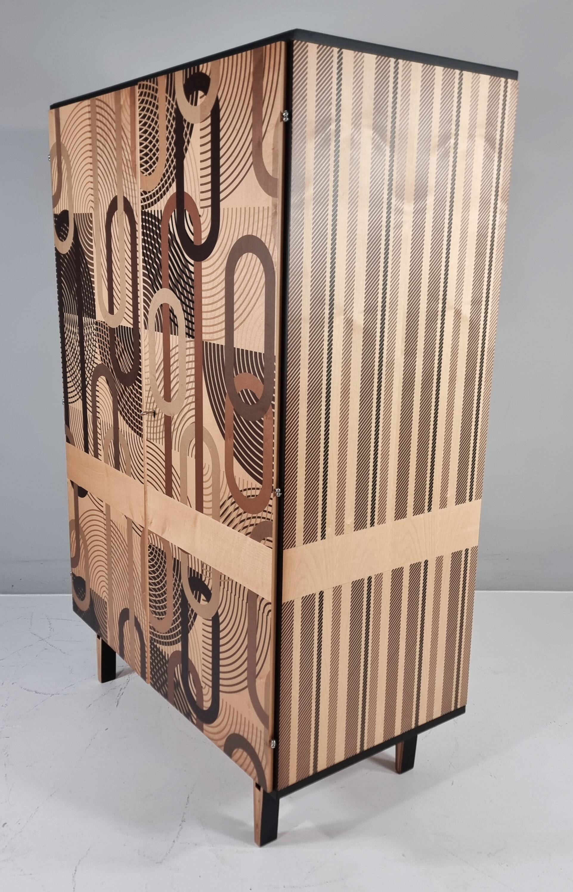 Vintage wardrobe in ash, 1970s