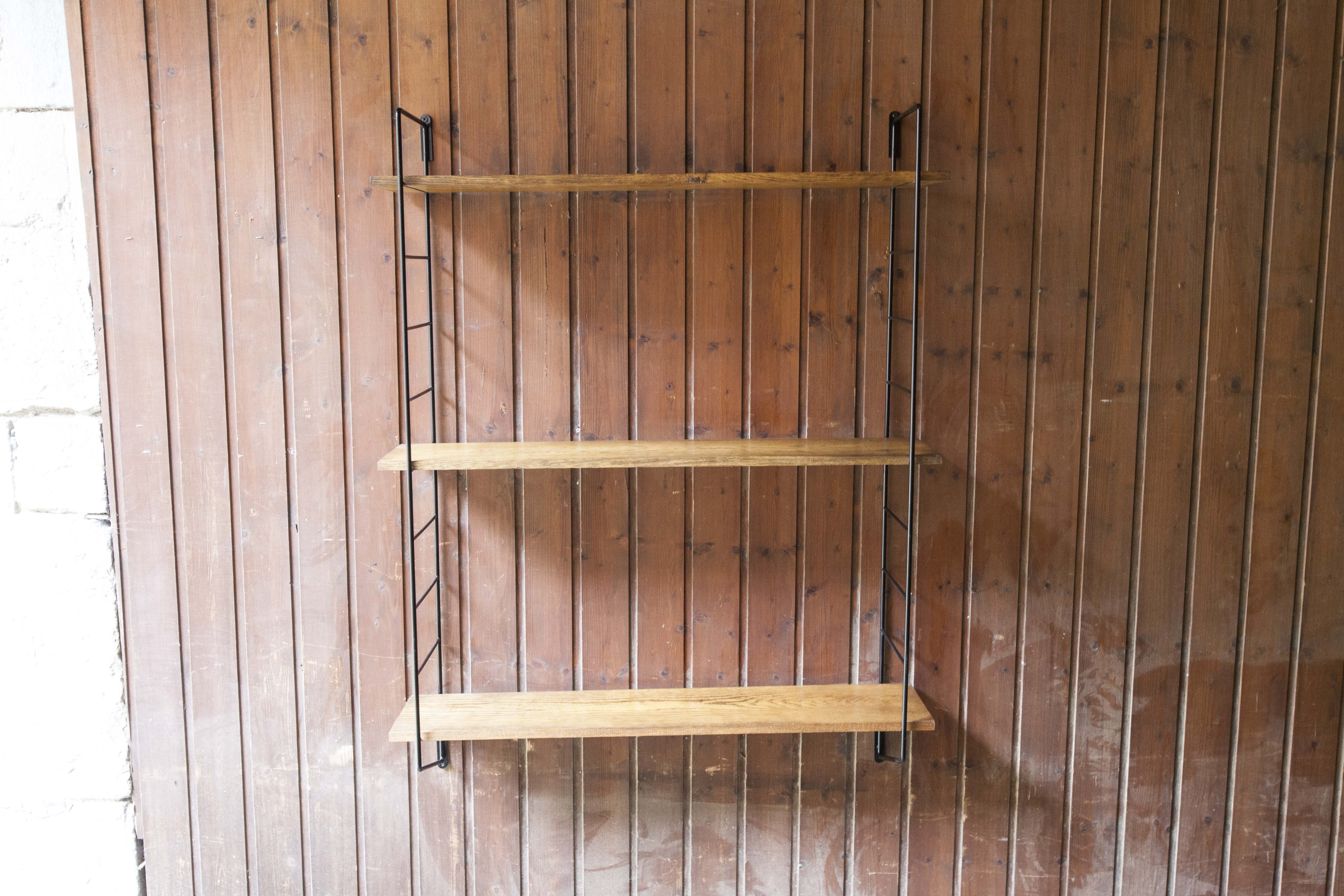 Black Thong and solid beech shelf