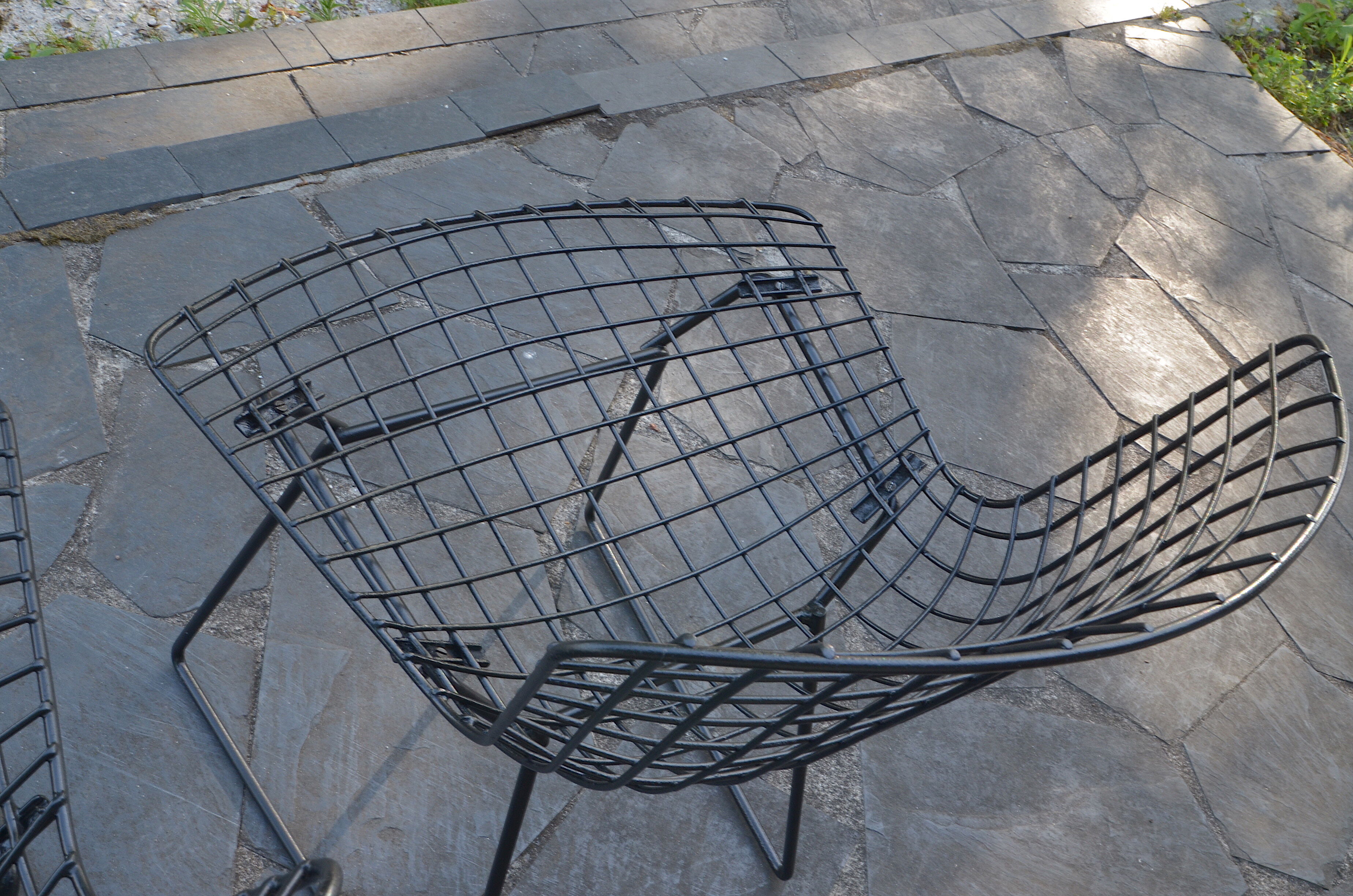 Harry Bertoia's "Wire" series of 4 chairs for Knoll