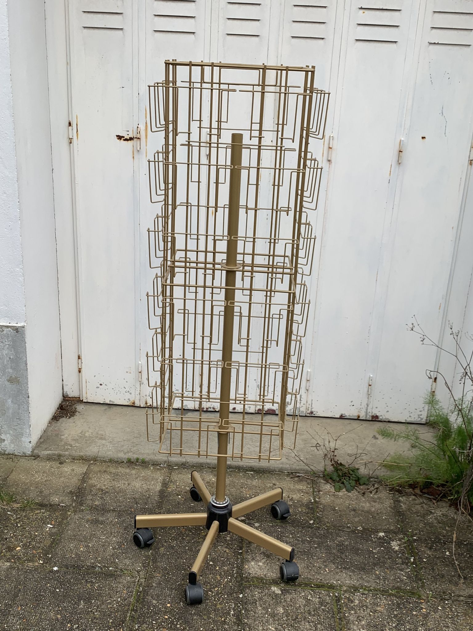 Card holder, gilded metal turnstile photo holder, industrial decoration