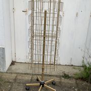 Card holder, gilded metal turnstile photo holder, industrial decoration