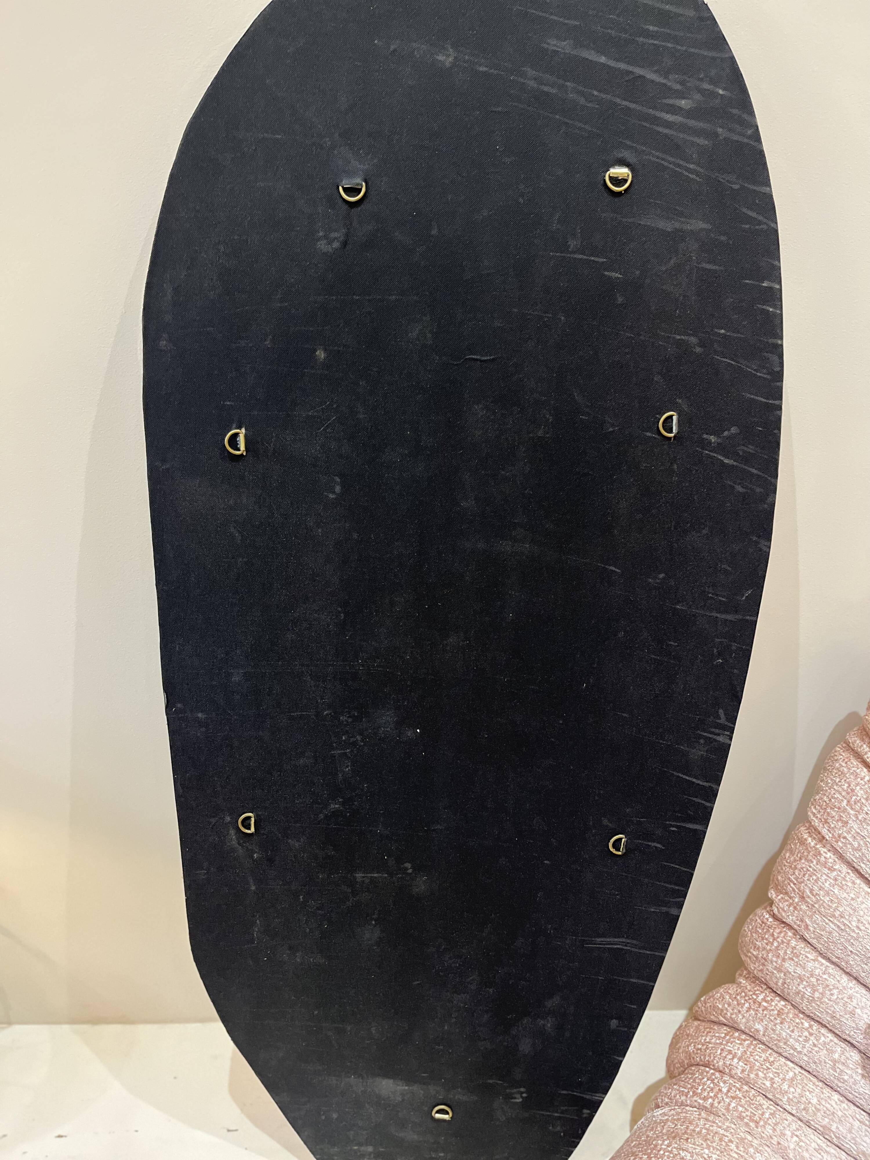 Large organic dune mirror - gold