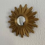 Vintage 1960s witch's eye sun mirror - 25 cm