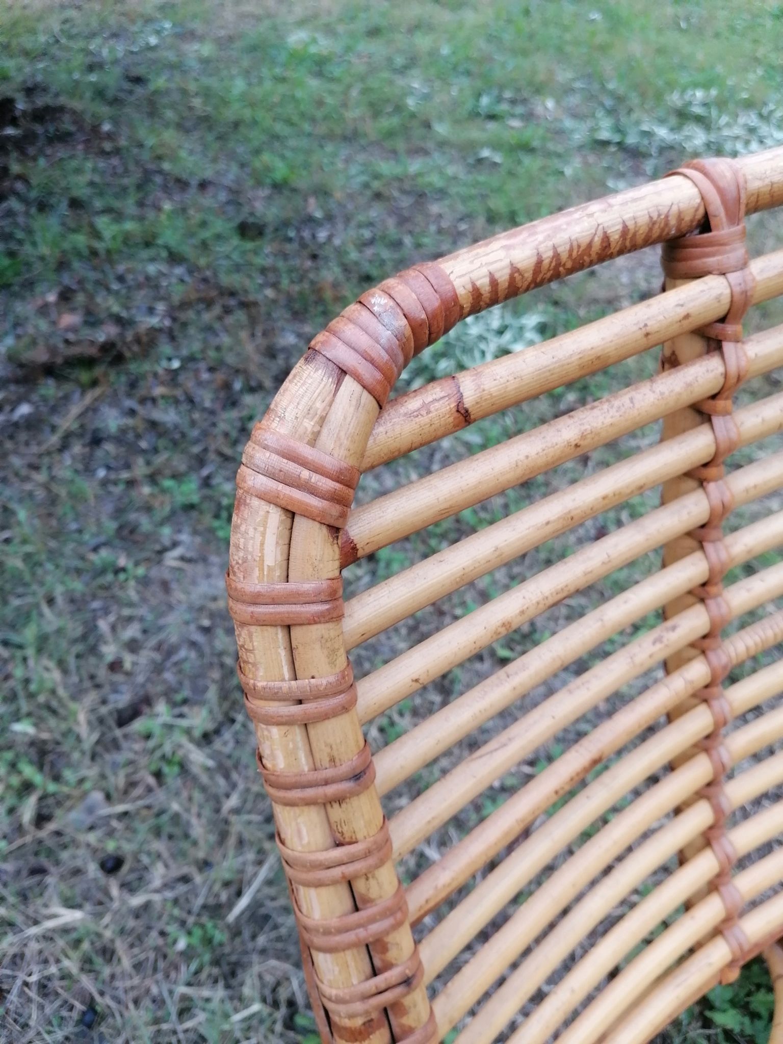 Vintage rattan armchair by Dirk Van Sliedregt for Rohe Noordwolde.