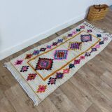 Handmade wool Berber rug 165 X 70 CM