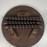 French modernist wood turned bobbin side sable in the manner of Charles Dud