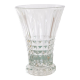 Vintage molded glass vase 50s