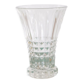 Vintage molded glass vase 50s