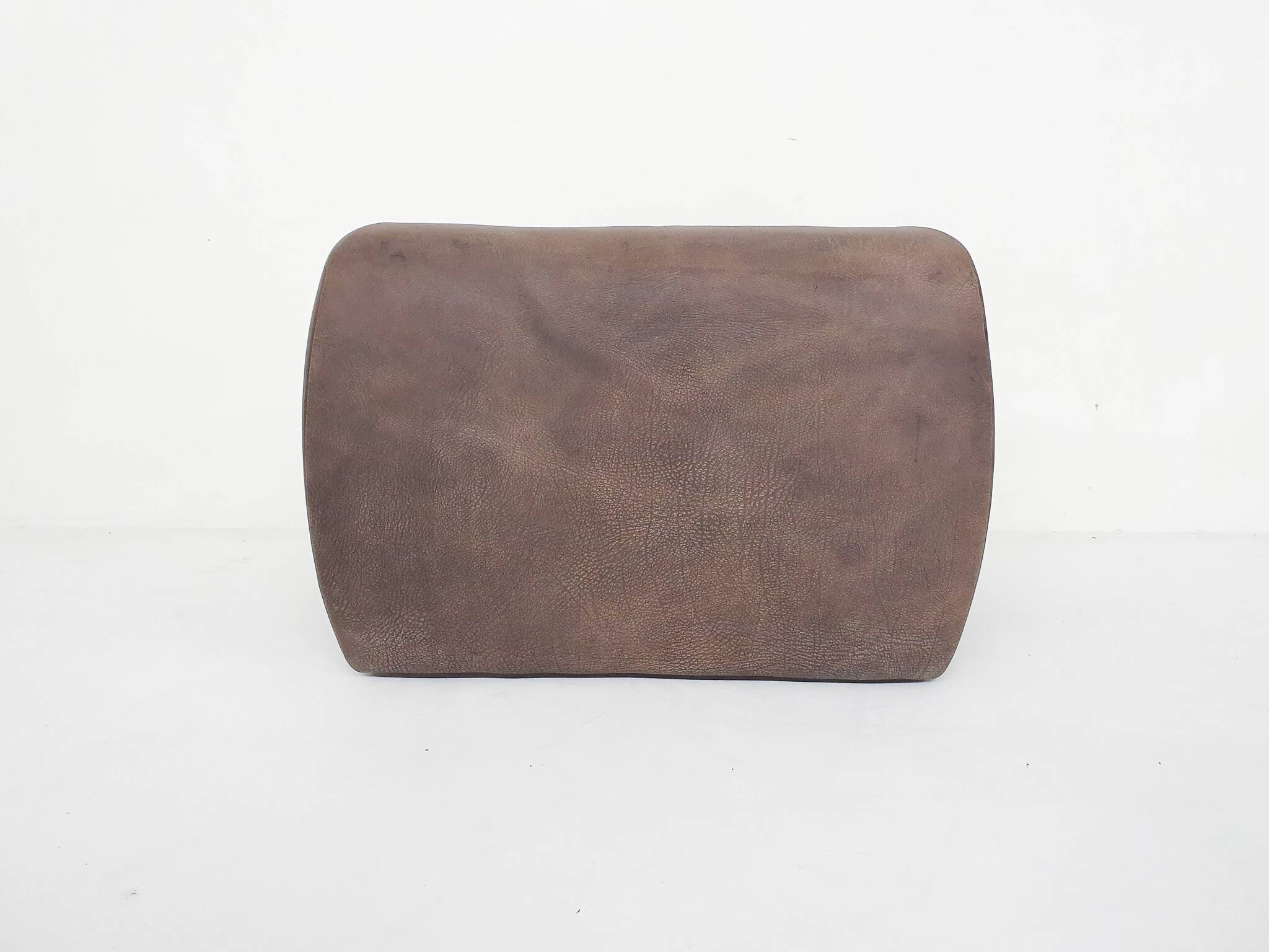 Buffalo leather De Sede style lounge chair, 1960's