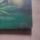 Oil on antique panel