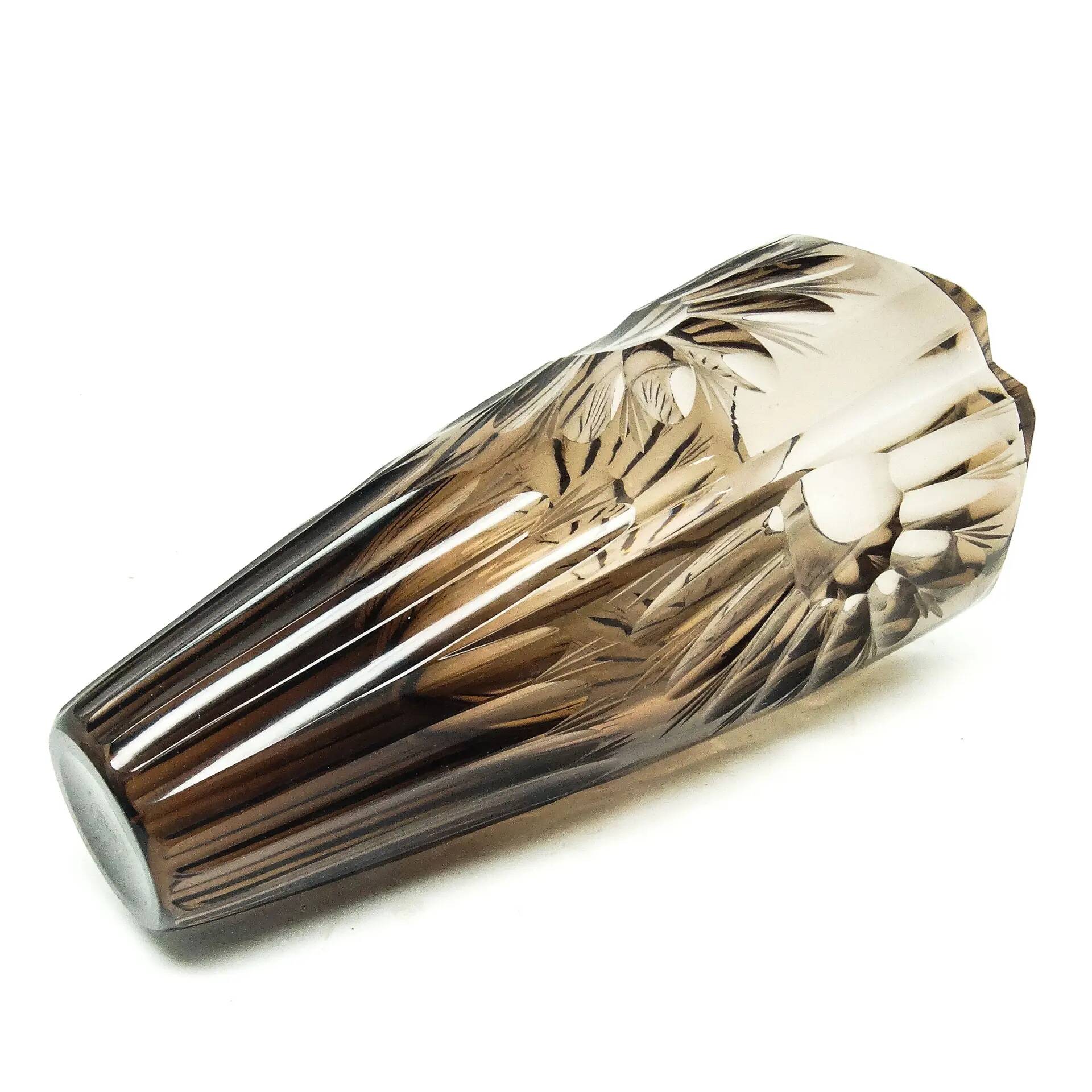 Art Deco vase, crystal, Moser, Czechoslovakia, 1930s