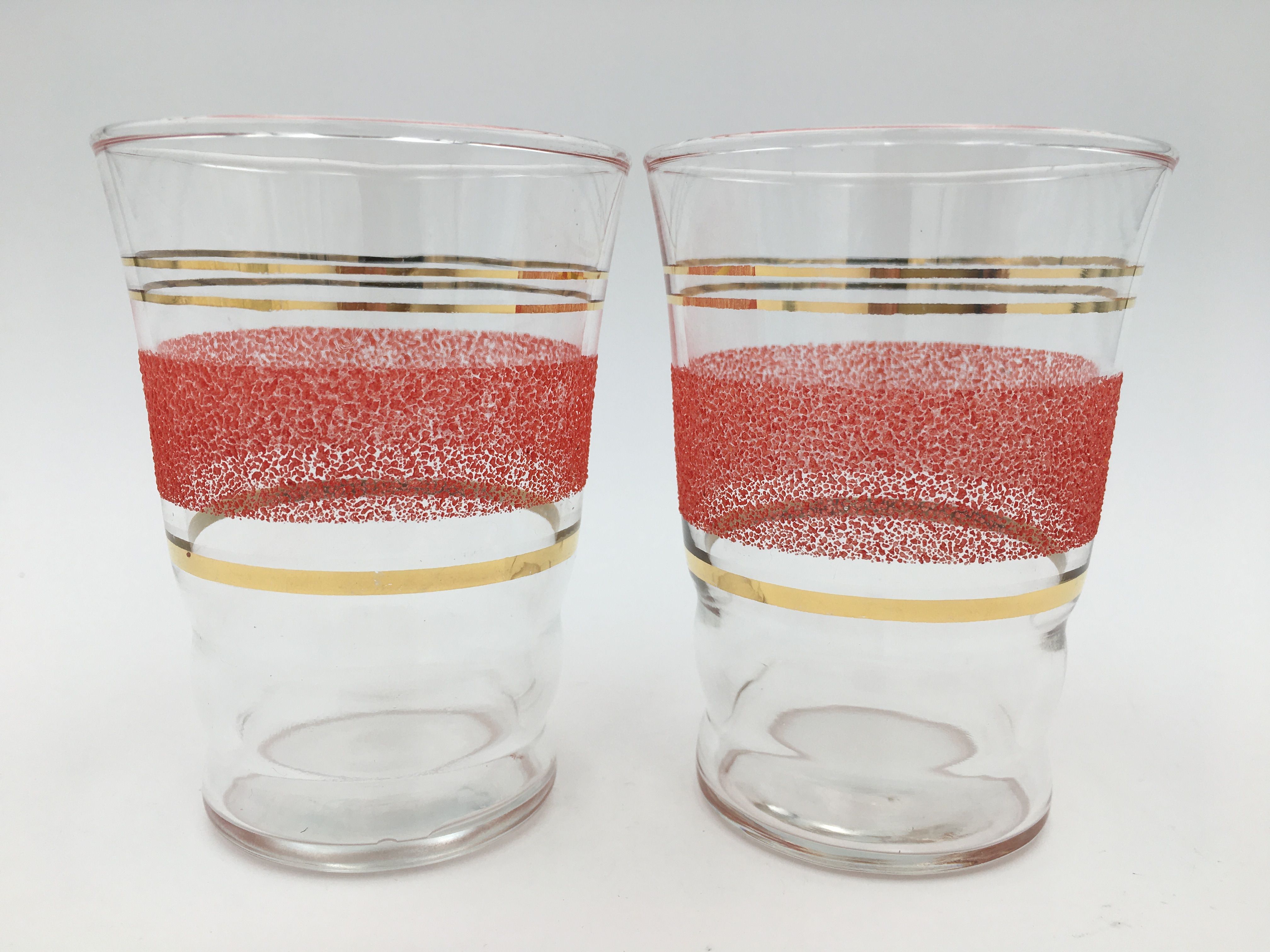 Set of six vintage glasses