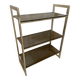 Glass and brass shelf