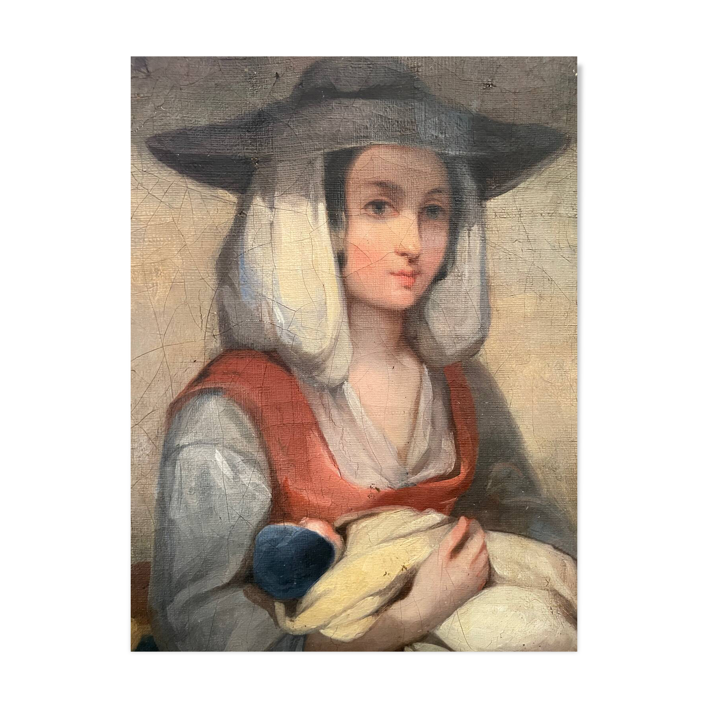 Mother and child, 19th century Italy