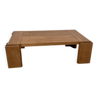 Rectangular solid elm table Maison Regain