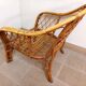 Vintage rattan armchair 60s