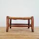 Mini banc en bois et paille