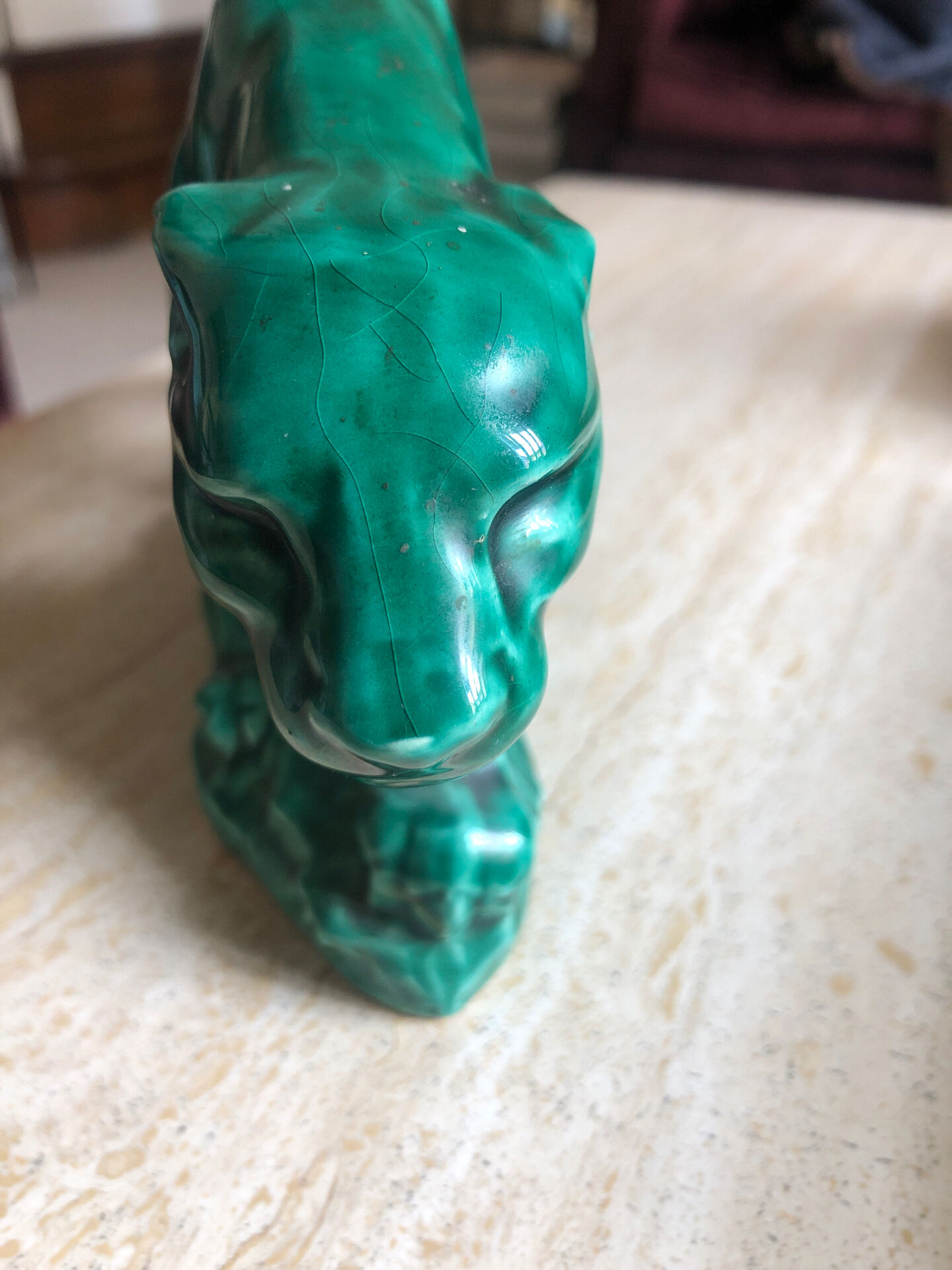 Art Deco panther sculpture