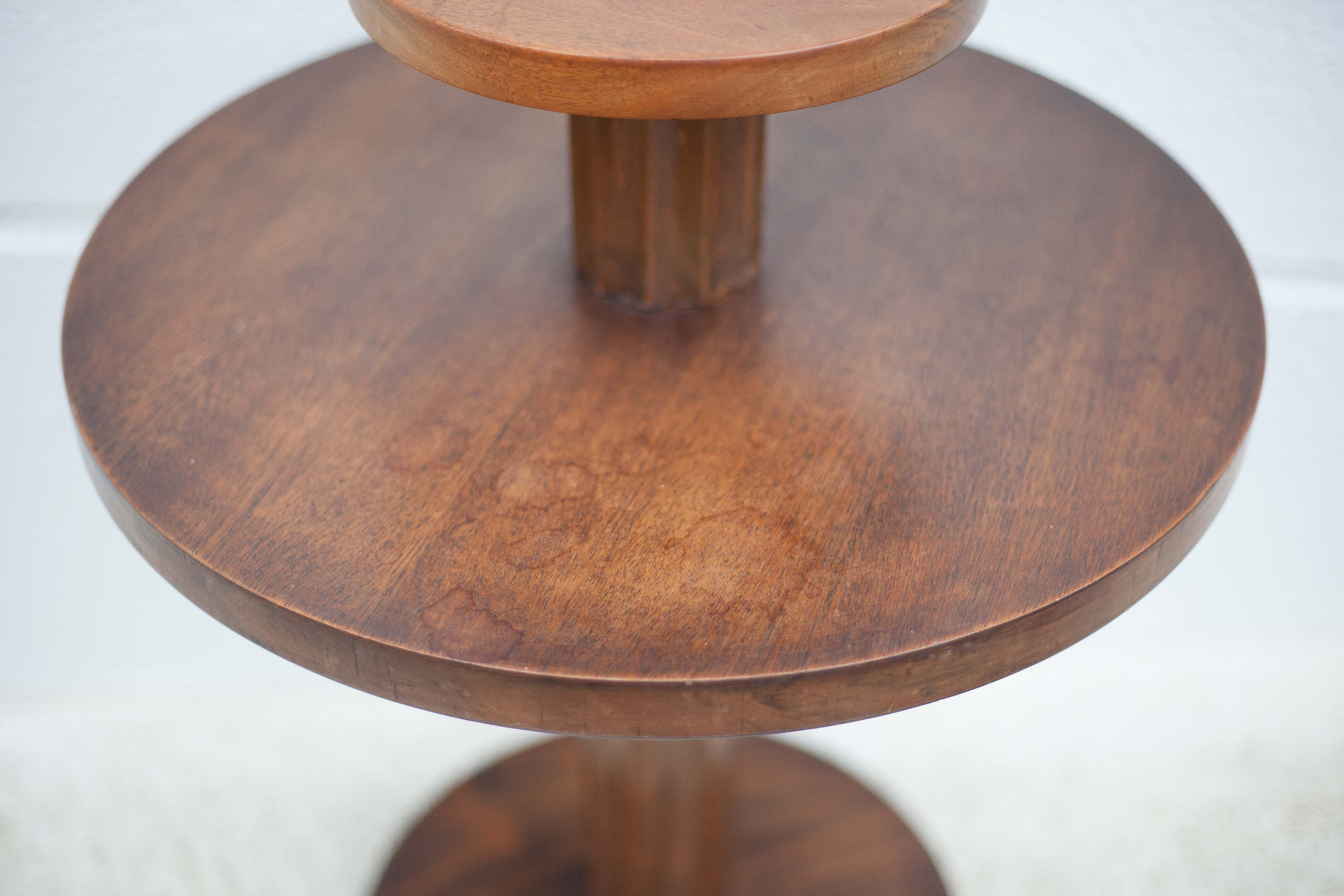 Table art déco en bois