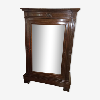 Armoire palissandre 19e siècle psyché glace amovible