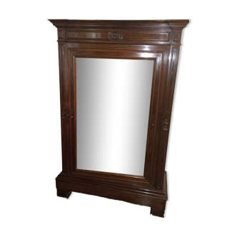 Armoire palissandre 19e siècle psyché glace amovible