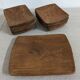 Vintage scandinavian plates and dishes in solid teak