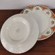 Old round dish on shower stand in art deco earthenware from the 1930s